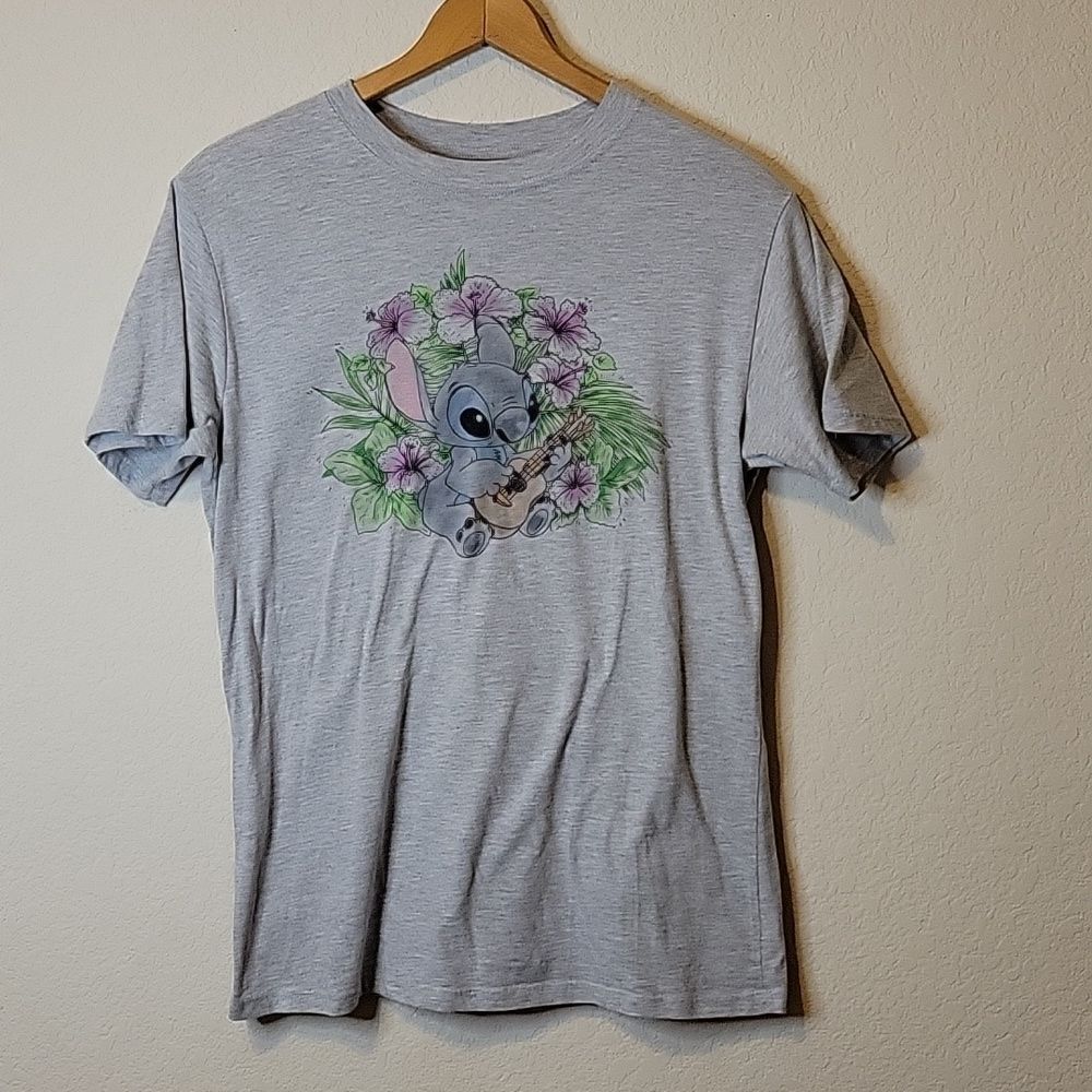 Disney Stitch t-shirt gray Size Small - Picture 2 of 4
